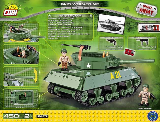 Tenk M-10 Wolverine Kocke za igru 2475 - dodatni pogled