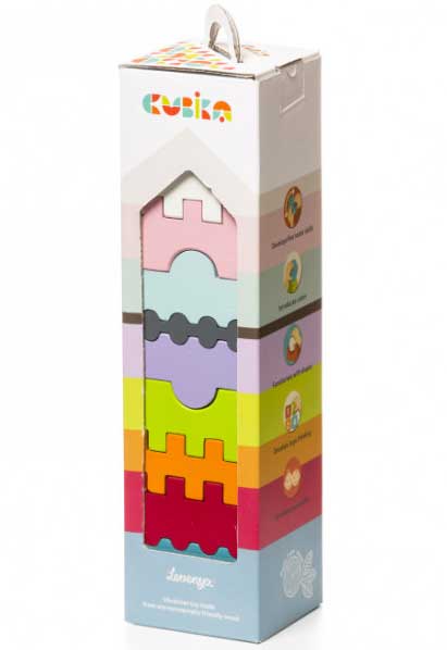 Cubika Drvena kula od 9 elemenata 11315 - dodatni pogled