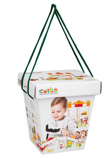 Cubika Drvene kocke Konstruktor 55 elemenata 13913 - dodatni pogled