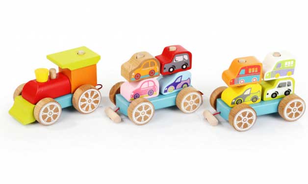 Cubika Drveni vozić sa autićima 13999 - dodatni pogled