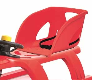 Sedište sa naslonom za sanke Prosperplast Bullet Crveno PR ISEAT1-1788C - dodatni pogled