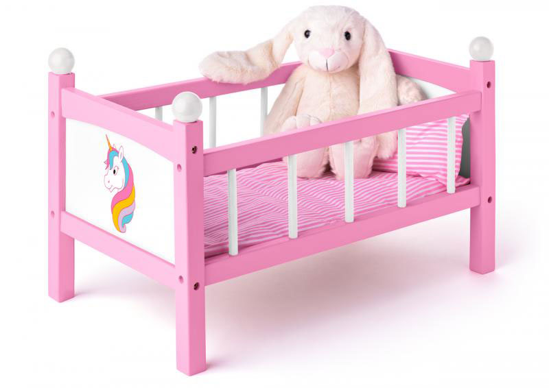 Krevetac za lutke bebe Unicorn Woodyland 91310 - dodatni pogled
