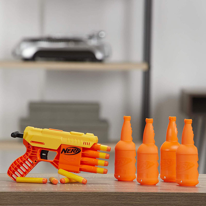 NERF Oružje sa municijom Pištolj Alpha Strike FANG QS 4 TARGET Blaster Set 13 delova E8308  - dodatni pogled