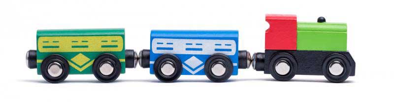 Drveni voz sa prugom 130 delova Woodyland 90588 - dodatni pogled