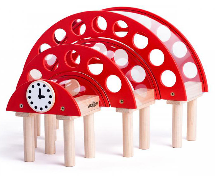 Drveni voz sa prugom i stanicom 130 delova Woodyland 92100 - dodatni pogled