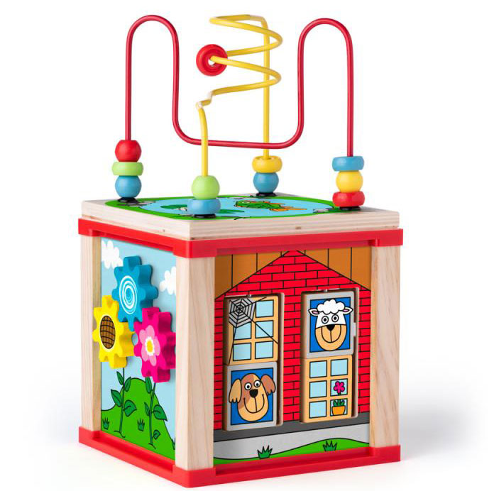 Drvena didaktička kocka Woodyland 91916 - dodatni pogled