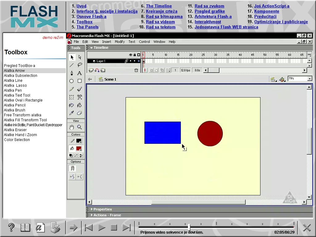 Multimedijalni kurs - Flash MX - dodatni pogled
