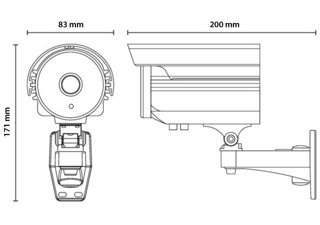IP Kamera za video nadzor KIP-200A60H - dodatni pogled