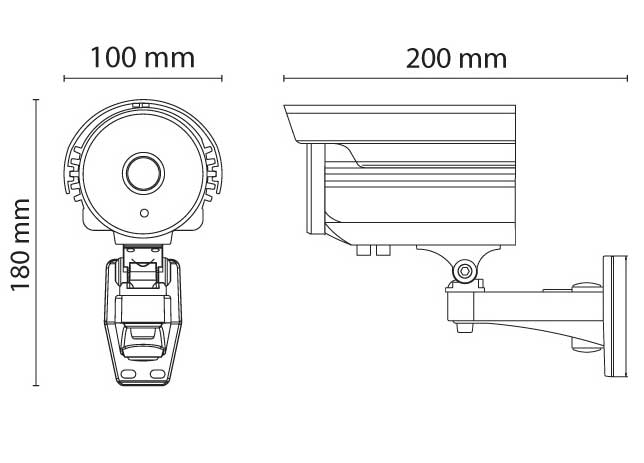 IP Kamera za video nadzor KIP-200A90H - dodatni pogled