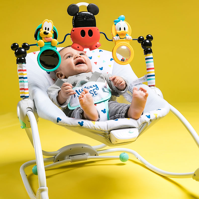 Disney Baby Ležaljka sa vibracijom, do 18kg Mickey Mouse Take Along 10327 - dodatni pogled