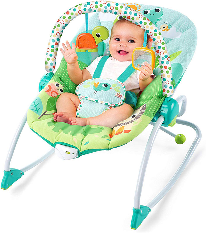 Bright Starts Ležaljka sa vibracijom, do 18kg Playful Parade 10886 - dodatni pogled