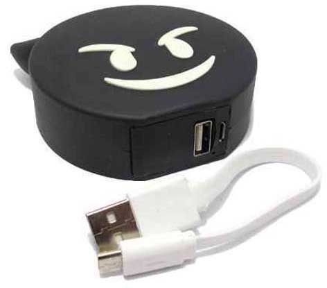 Power Bank Eksterna baterija 2200 mAh Emoji Devil Black - dodatni pogled