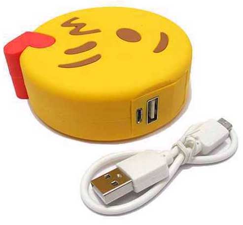 Power Bank Eksterna baterija 2200 mAh Emoji Kiss - dodatni pogled