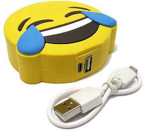 Power Bank Eksterna baterija 2200 mAh Emoji Laugh - dodatni pogled