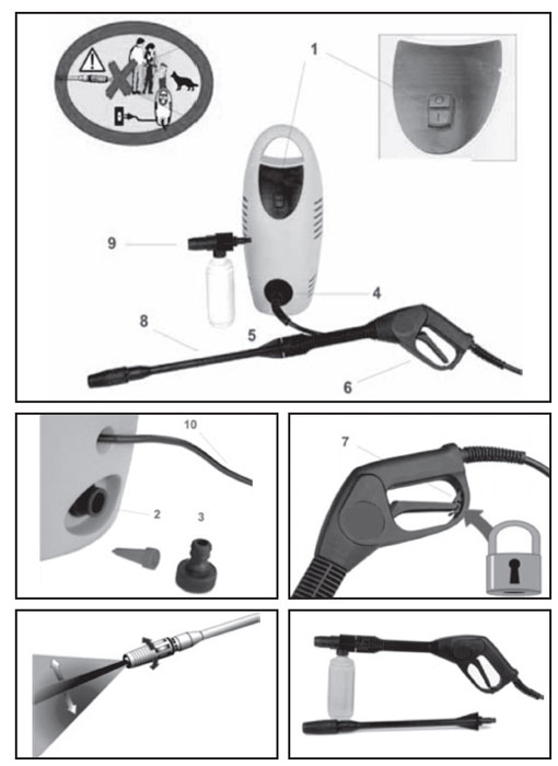 Perač pod pritiskom 120 bar WHR1600 75116000 - dodatni pogled