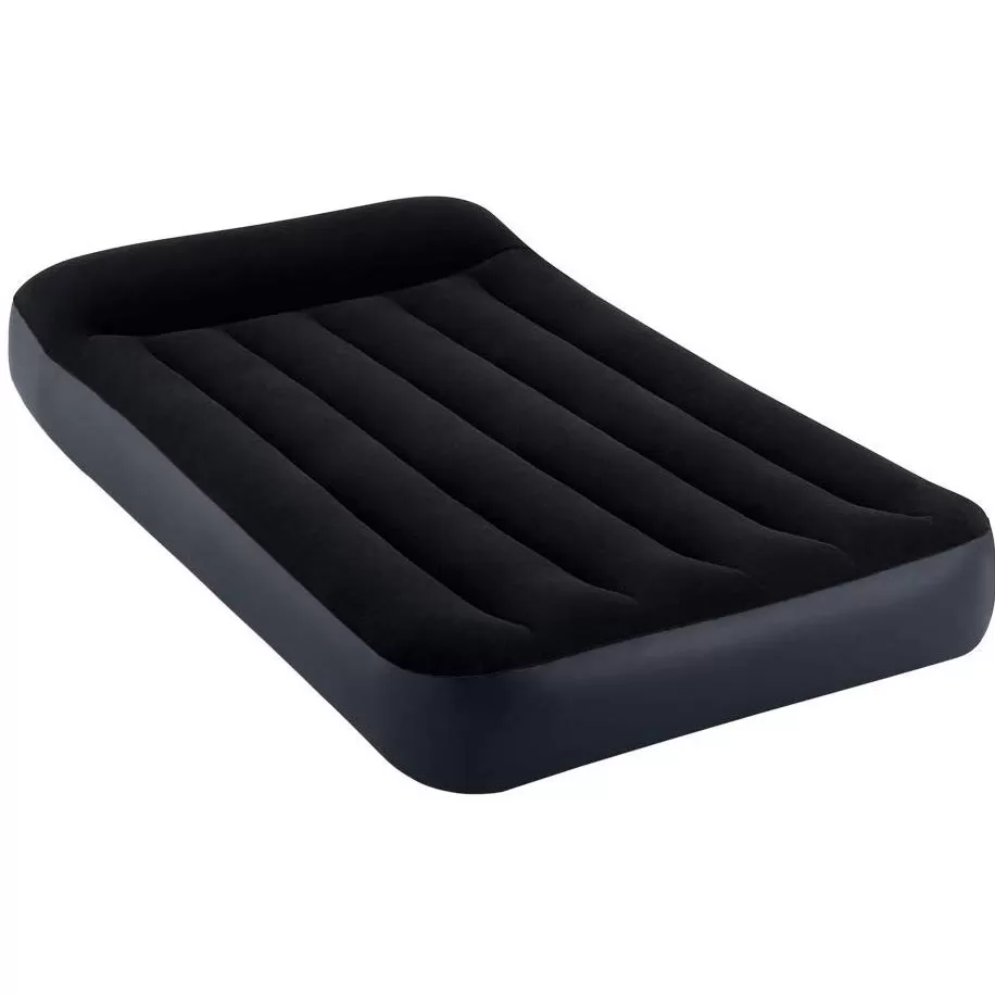 Intex 64146 Dura-Beam Standard Classic Krevet Na Naduvavanje 99x191x25 cm Sa Električnom Pumpom i Uzglavljem