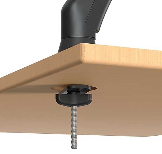 Stoni nosač za dva monitora dijagonale do 29 inča Barkan M142P.B - dodatni pogled