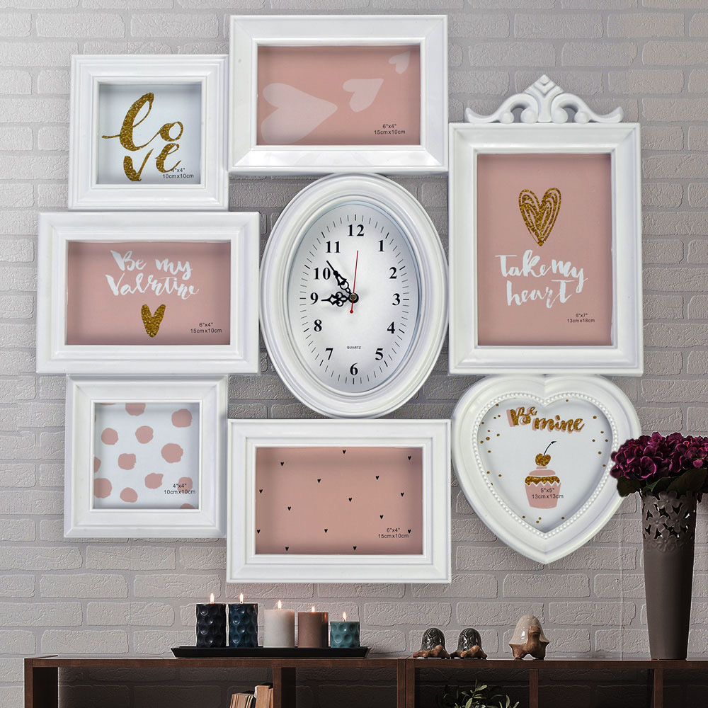 Globo zidni sat sa ramovima za fotografije B992189 - dodatni pogled