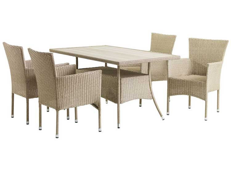 Baštenska garnitura Dorf Sto i četiri stolice - dodatni pogled