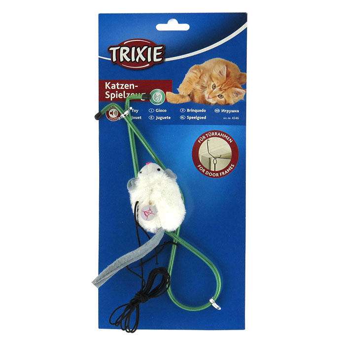 Igračka za mačke koja se kači na vrata Squeaky Mouse Trixie 4135 - dodatni pogled