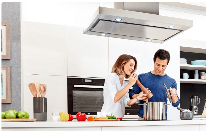 BEKO Kuhinjski zidni aspirator 60 cm HCB61734BX - dodatni pogled