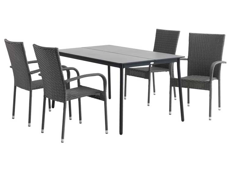 Baštenska garnitura Gertis Sto i četiri stolice - dodatni pogled