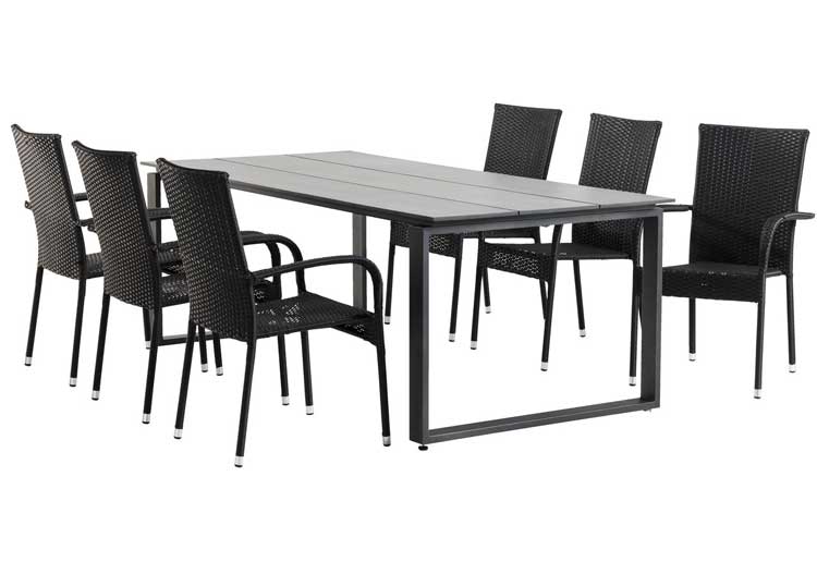 Baštenska garnitura Sierra Plus Sto i šest stolica - dodatni pogled