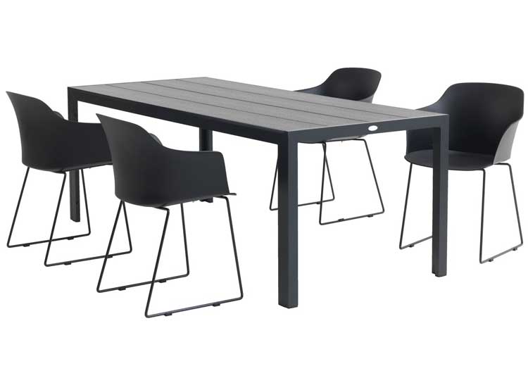 Baštenska garnitura Mirval Sto i četiri stolice - dodatni pogled