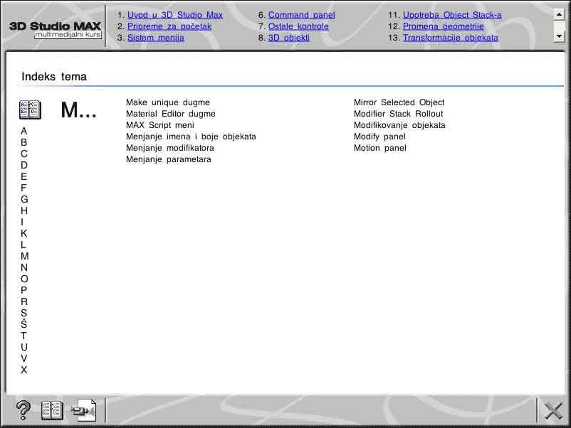 Multimedijalni kurs - 3D Studio MAX 1 - dodatni pogled
