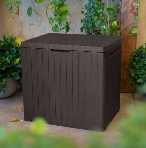Keter City Sanduk za odlaganje stvari 113L Braon - dodatni pogled