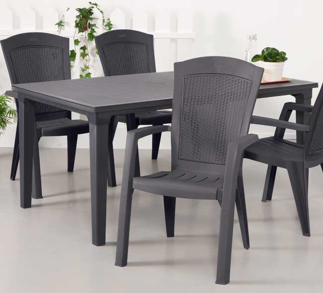 Baštenski sto Futura Graphite - dodatni pogled