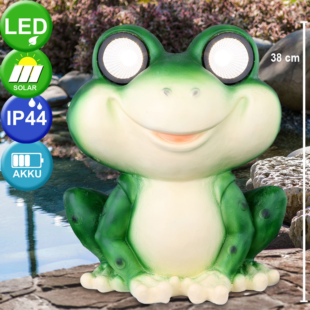 Globo solarna lampa žaba - dodatni pogled