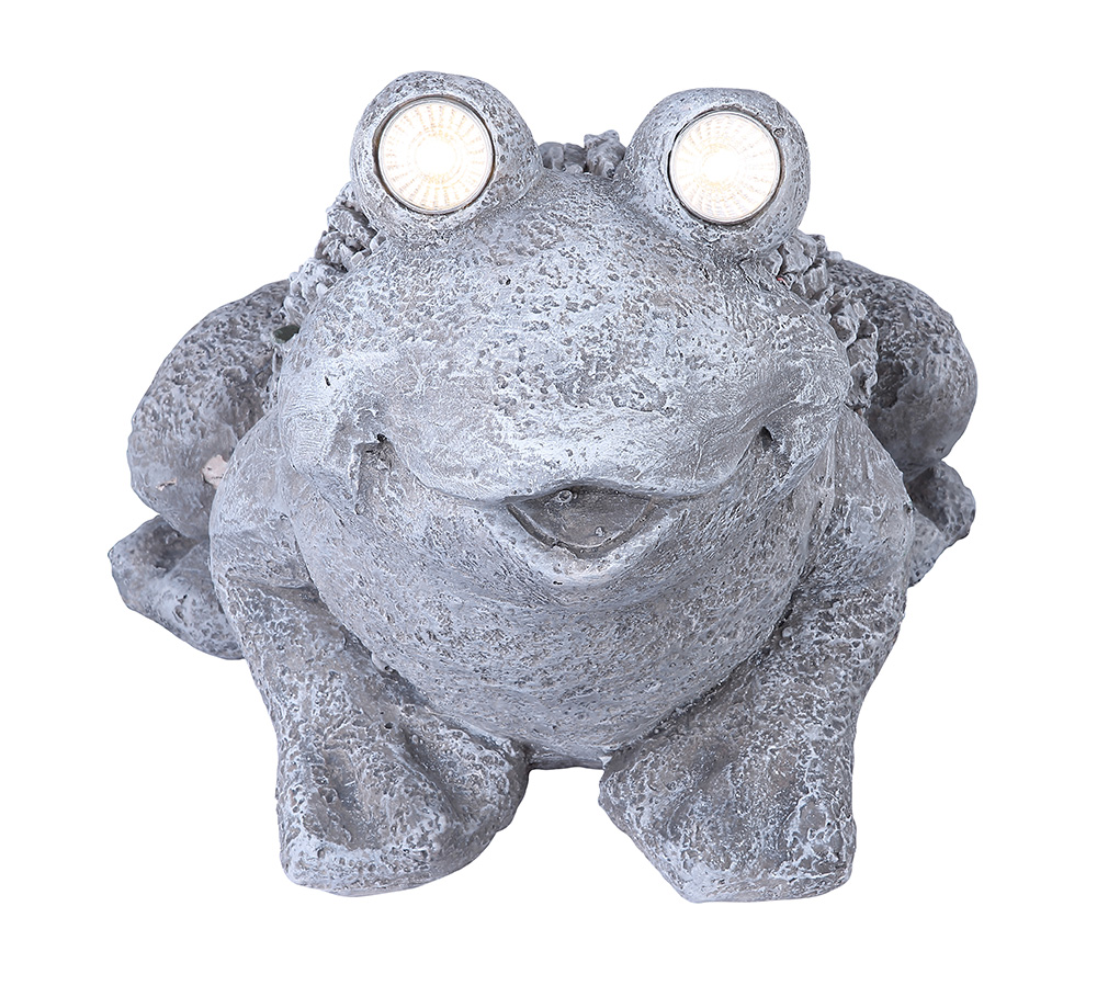 Globo solarna lampa siva žaba - dodatni pogled