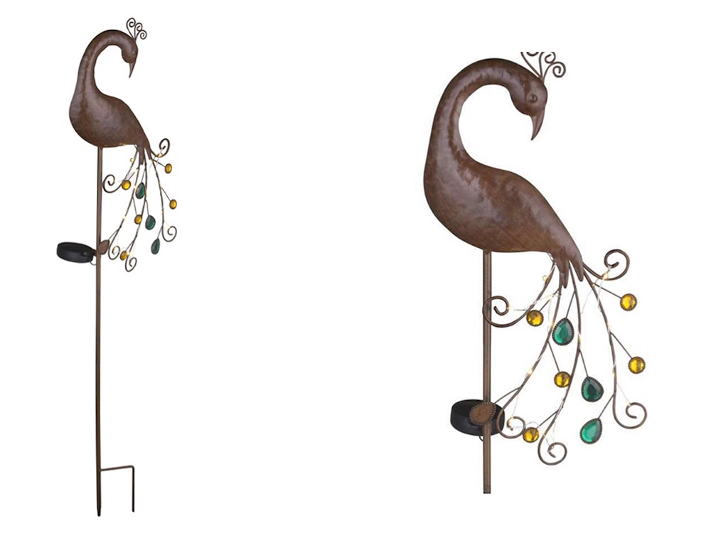 Globo solarna lampa paun - dodatni pogled