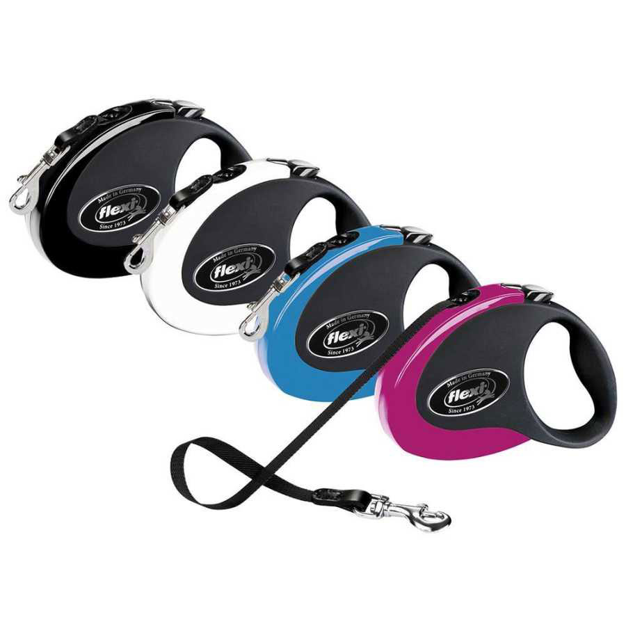 Flexi Povodac za pse Collection S Tape 3m Pink-Black - dodatni pogled