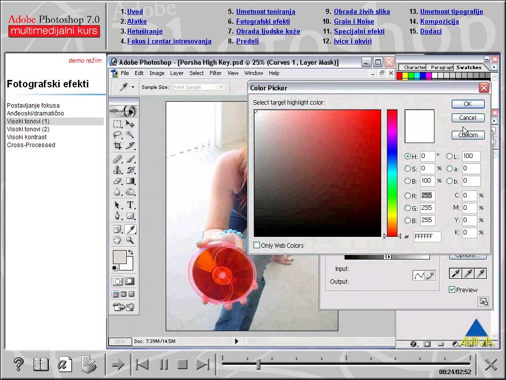Multimedijalni kurs - Photoshop 7 napredni kurs - dodatni pogled