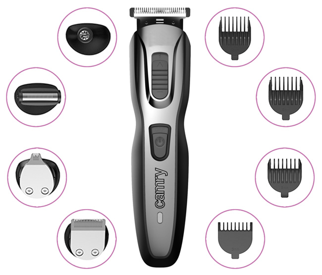 Trimer sa punjivom baterijm i 5 različitih nastavaka Camry CR2921 - dodatni pogled