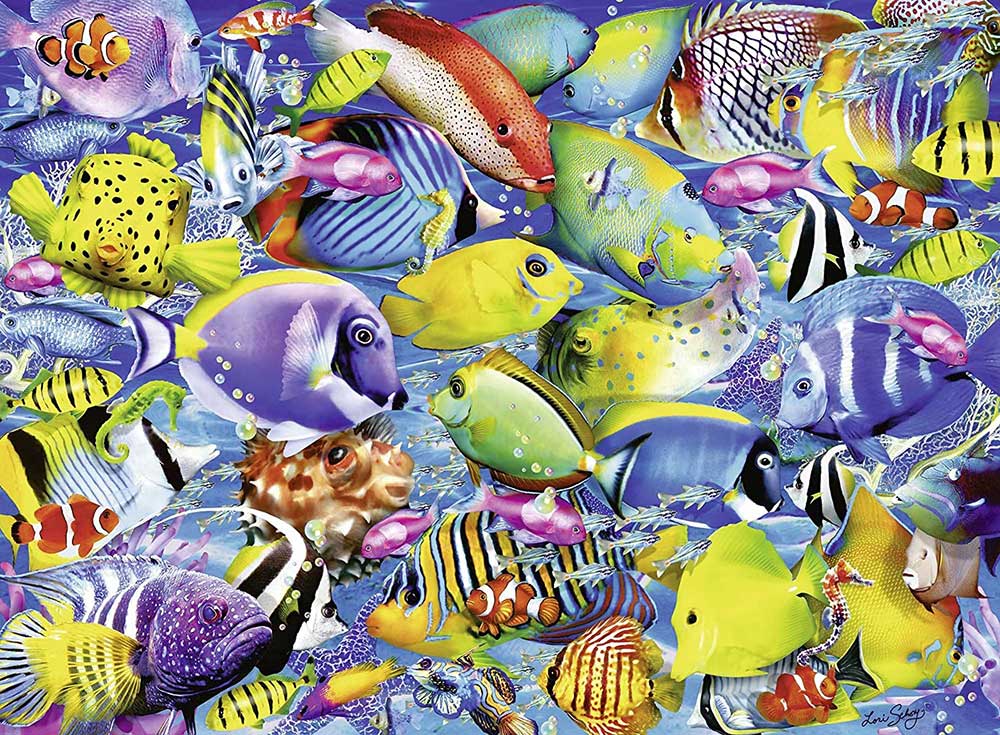 Ravensburger Puzzle 500 delova - Ribe u tropskom saobraćaju 14796 - dodatni pogled