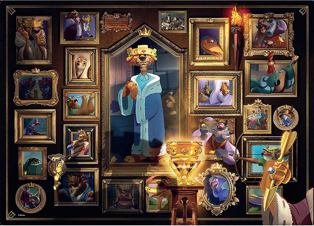 Puzzle 1000 delova Kralj Džon - Disney Villainous Ravensburger 15024 - dodatni pogled