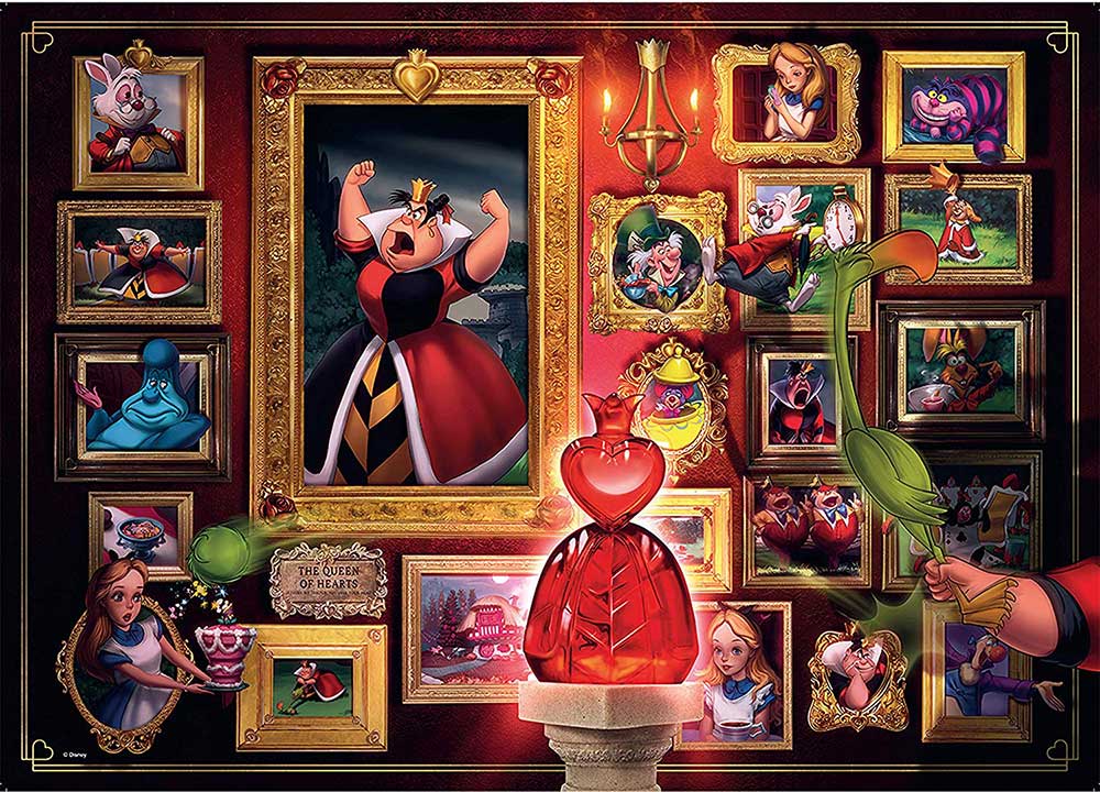 Puzzle 1000 delova Kraljica Srce - Disney Villainous Ravensburger 15026 - dodatni pogled