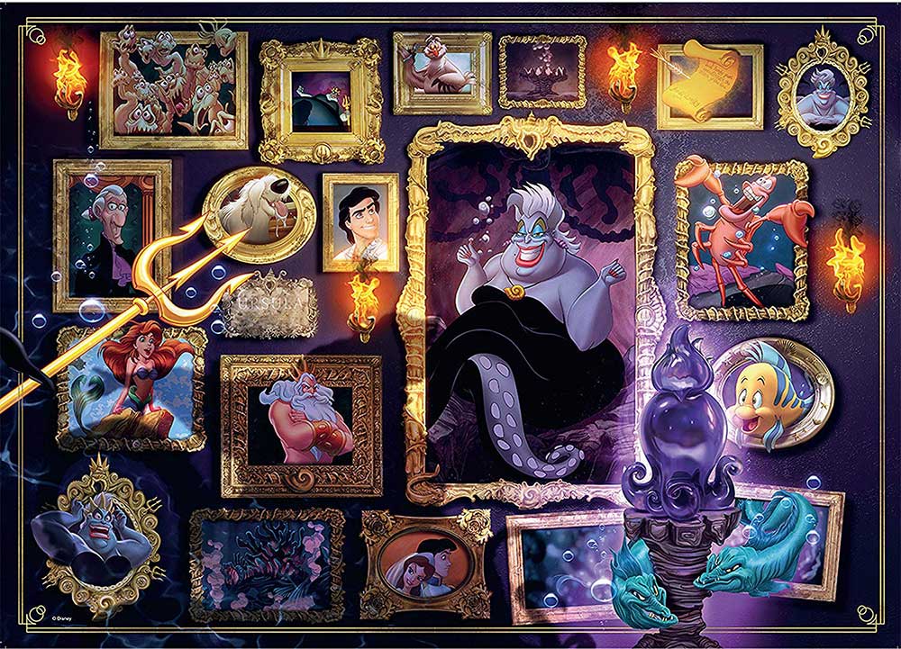Puzzle 1000 delova Ursula - Disney Villainous Ravensburger 15027 - dodatni pogled