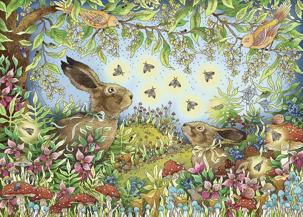 Puzzle Slagalica 1000 Čarobna šuma noću Ravensburger 15172 - dodatni pogled