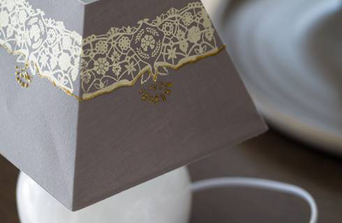 PEBEO Setacolor Šablon A4 za slikanje na tekstilu DEKORACIJA ZA STO 664970 - dodatni pogled