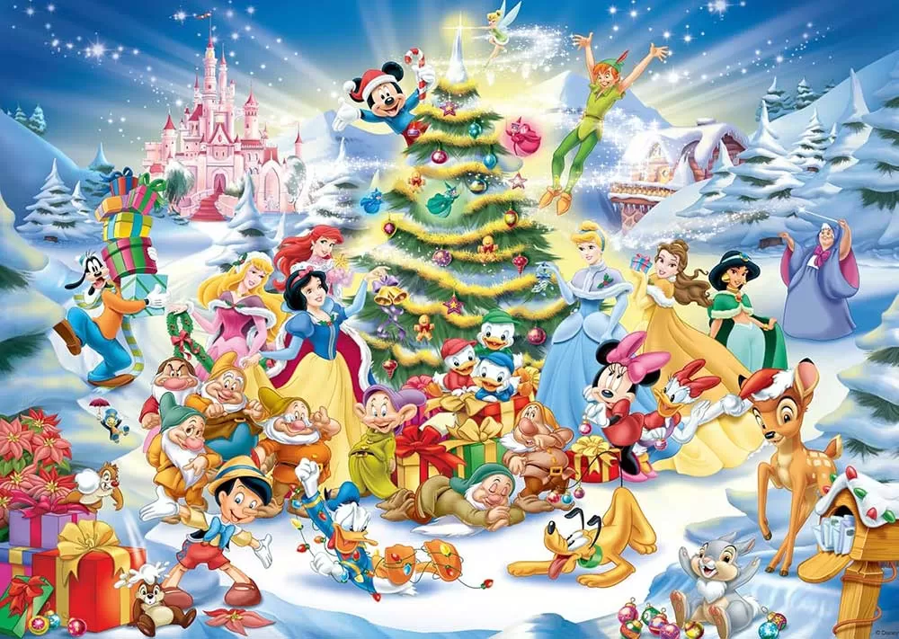Puzzle Slagalica 1000 delova Diznijev Božić Ravensburger