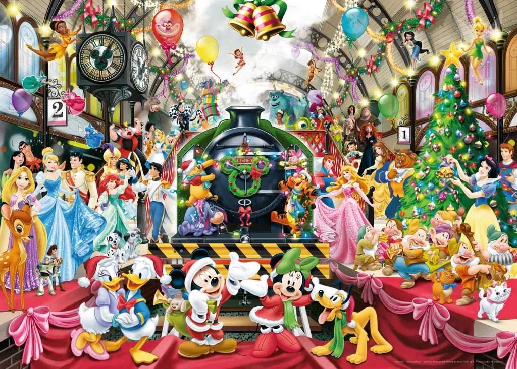 Puzzle Slagalica 1000 delova Diznijev Božićni Voz Ravensburger