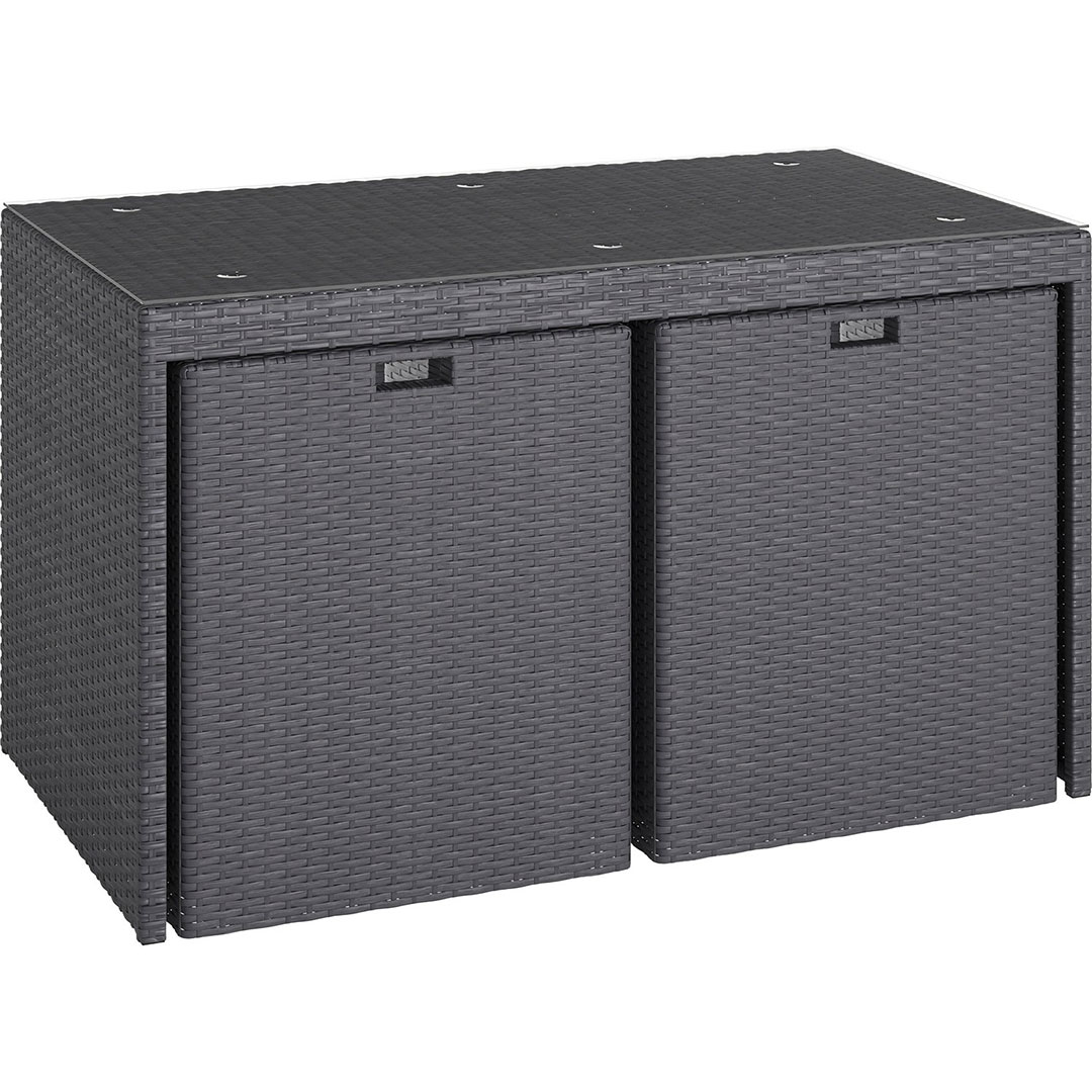 5 u 1 Složiva Baštenska Garnitura Tenor Black Za 4 Osobe - dodatni pogled