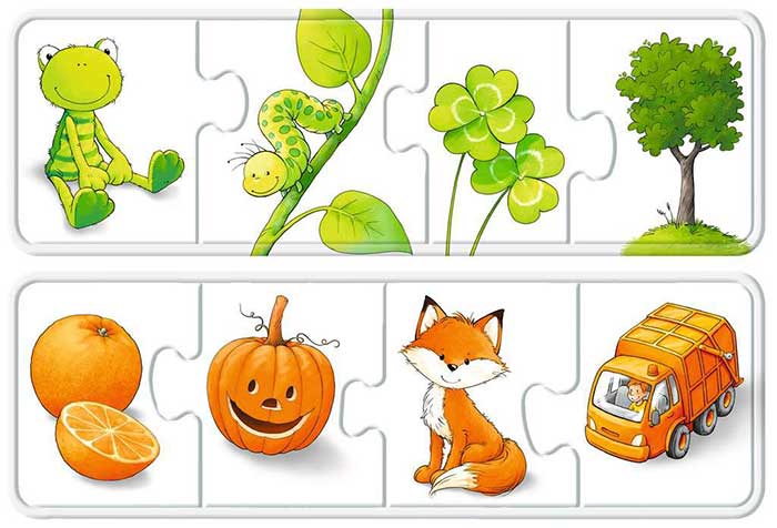 Puzzle za najmlađe Boje oko mene 6x4 delova My First Color Puzzles Ravensburger 03007 - dodatni pogled