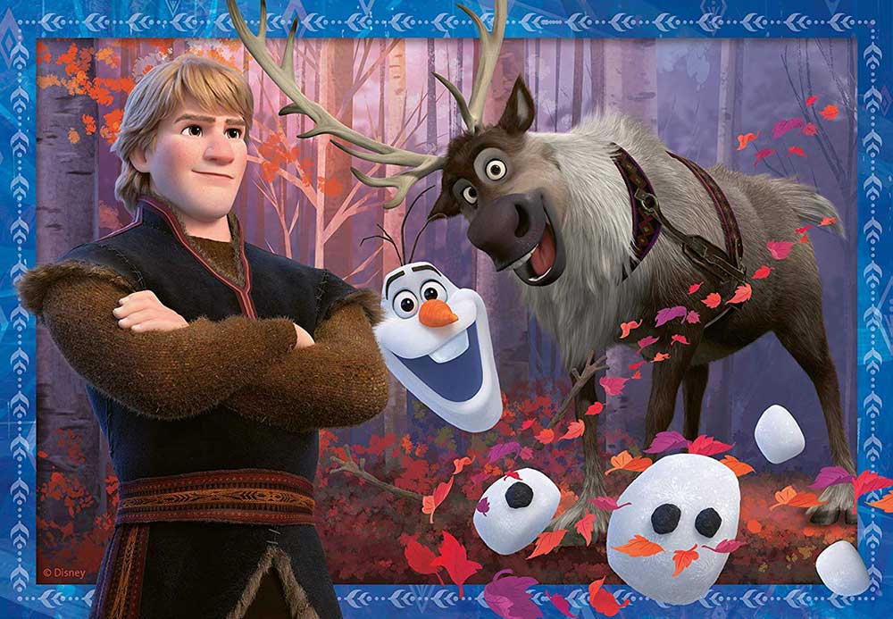 Puzzle 2x24 dela Disney Frozen II Ledene avanture Ravensburger 05010 - dodatni pogled