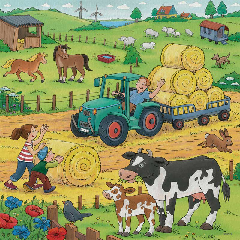 Puzzle 3x49 delova Na farmi Ravensburger 05078 - dodatni pogled