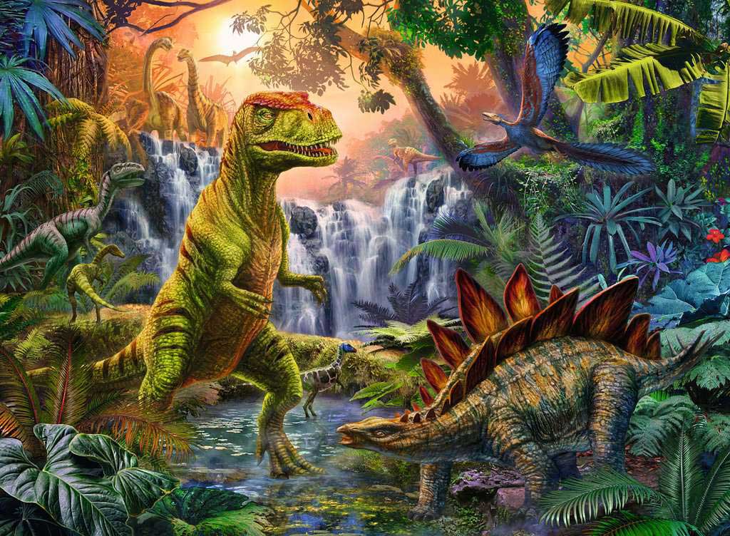 Puzzle 100 XXL delova Oaza dinosaurusa Ravensburger 12888 - dodatni pogled